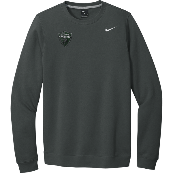 Lansing Spartans Nike Club Fleece Crew