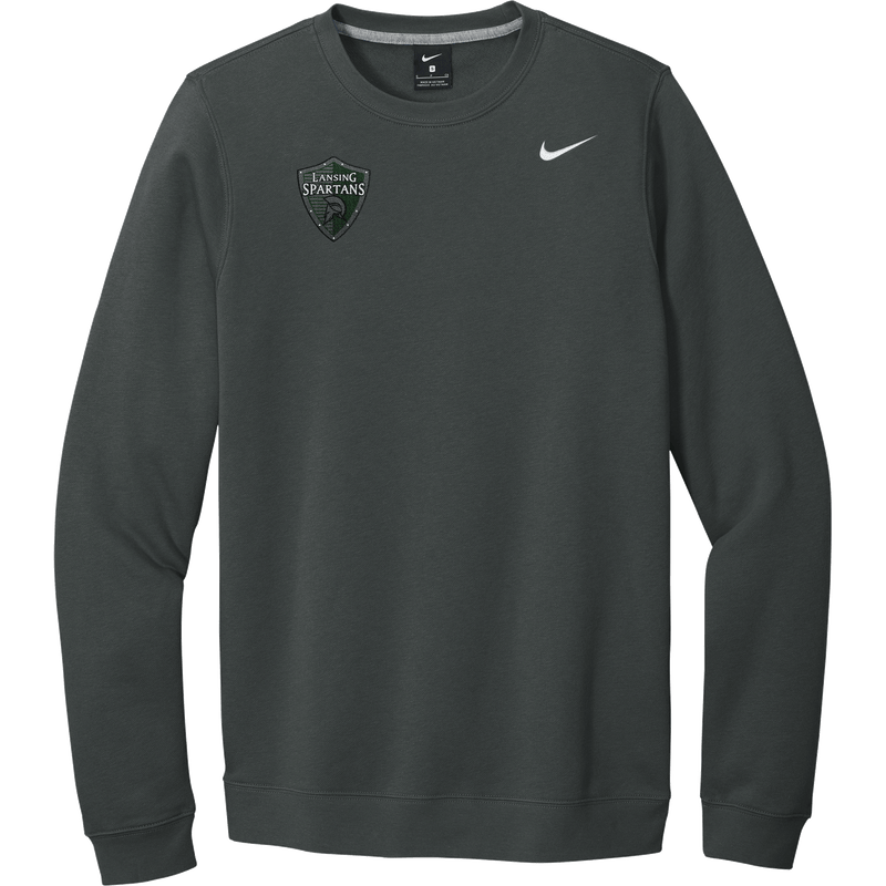 Lansing Spartans Nike Club Fleece Crew