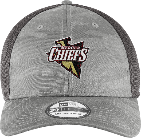 Mercer Chiefs New Era Tonal Camo Stretch Tech Mesh Cap