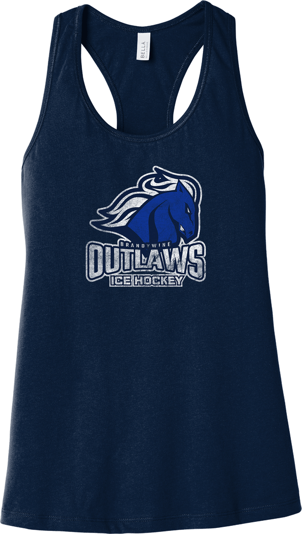 Brandywine Outlaws Womens Jersey Racerback Tank