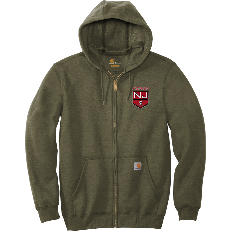 NJ Raiders Carhartt Midweight Hooded Zip-Front Sweatshirt