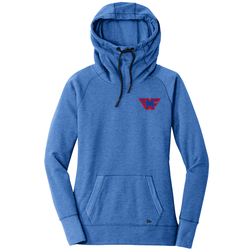 Mid-Fairfield New Era Ladies Tri-Blend Fleece Pullover Hoodie