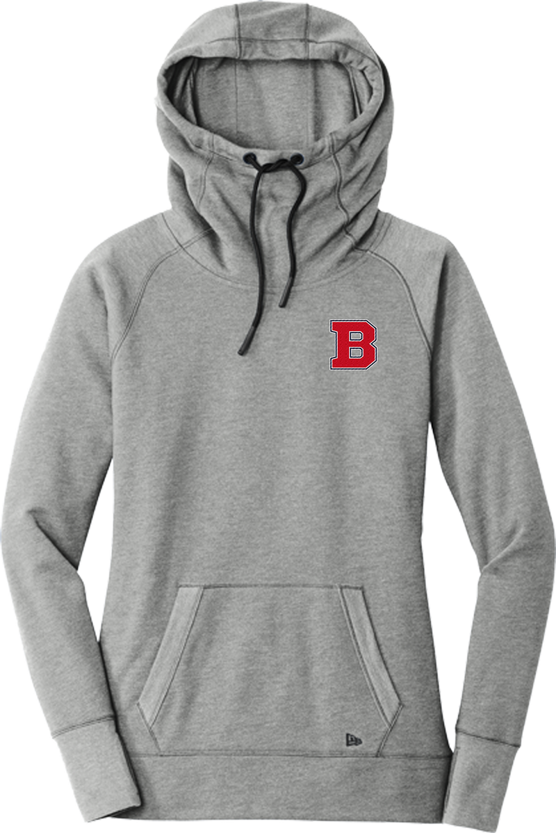 CT Bobcats New Era Ladies Tri-Blend Fleece Pullover Hoodie