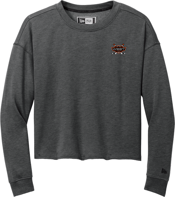 Orange County West New Era Ladies Tri-Blend Fleece Crop Crew