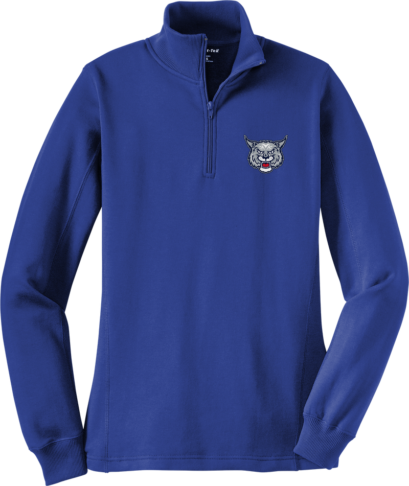 CT Bobcats Ladies 1/4-Zip Sweatshirt