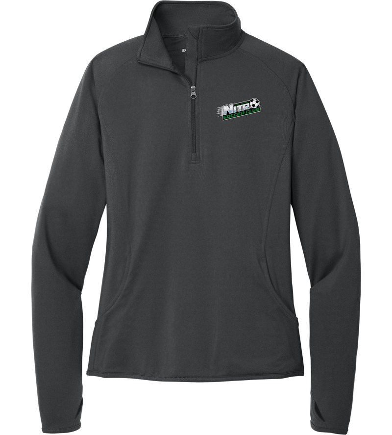 Nitro Soccer Ladies Sport-Wick Stretch 1/4-Zip Pullover