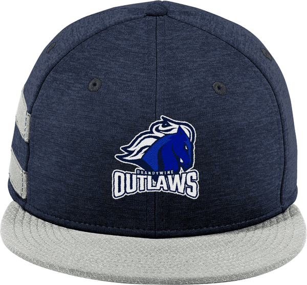 Brandywine Outlaws New Era Shadow Heather Striped Flat Bill Snapback Cap