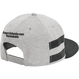 Gregory Schaefer New Era Shadow Heather Striped Flat Bill Snapback Cap