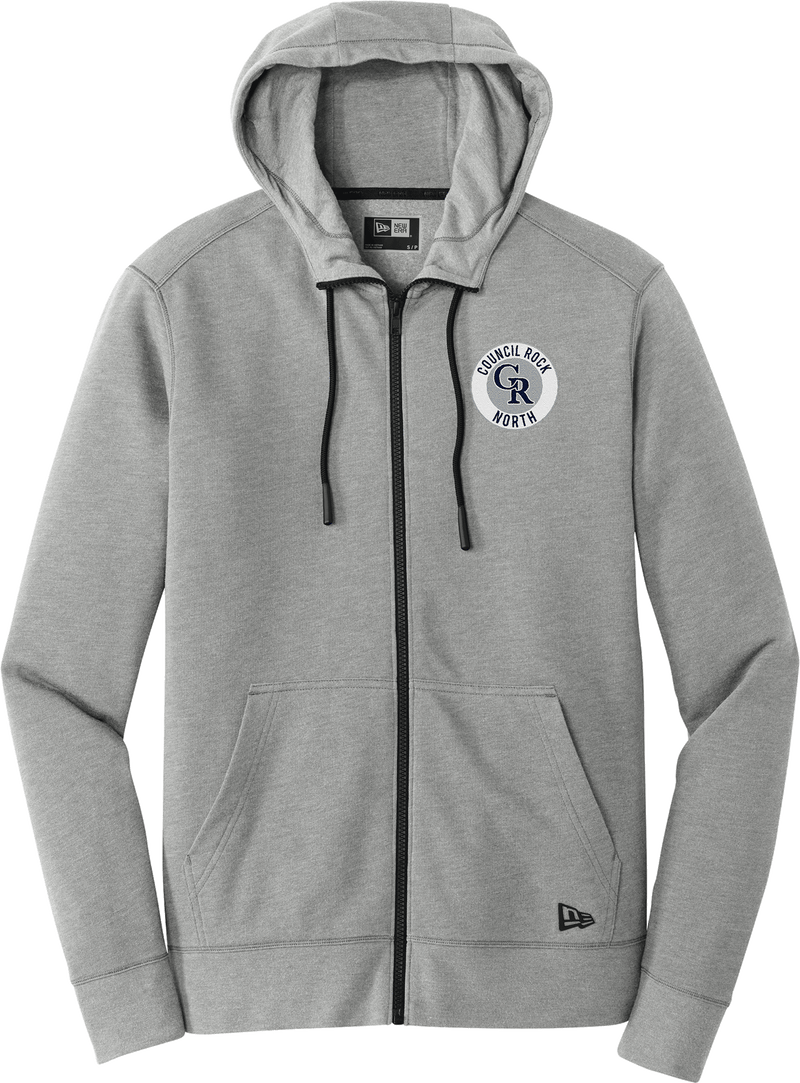 Council Rock North New Era Tri-Blend Fleece Full-Zip Hoodie