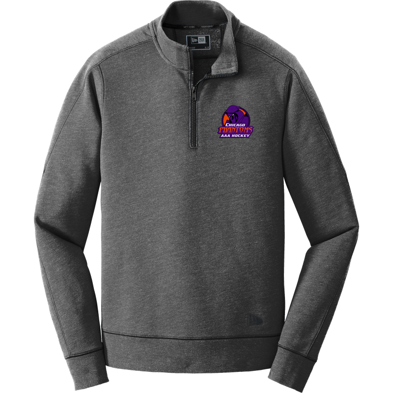 Chicago Phantoms New Era Tri-Blend Fleece 1/4-Zip Pullover