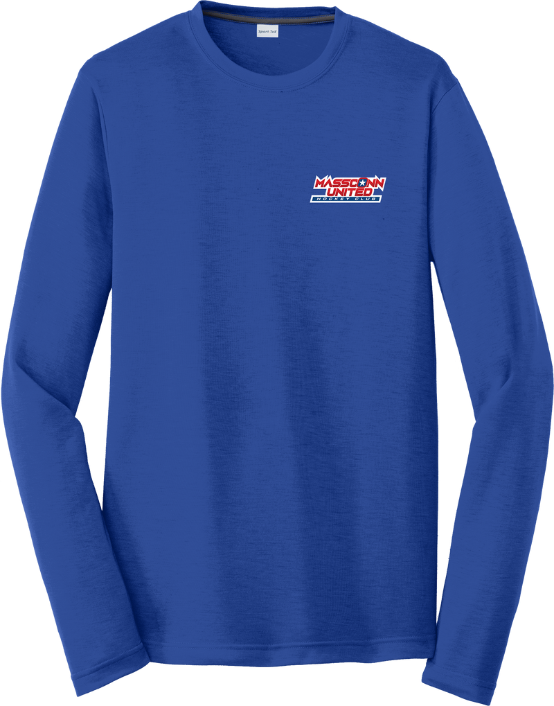 Mass Conn United Long Sleeve PosiCharge Competitor Cotton Touch Tee