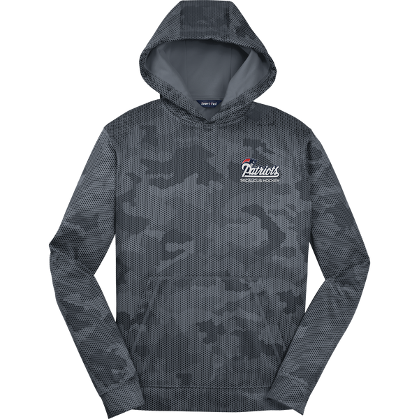 Secaucus Patriots Youth Sport-Wick CamoHex Fleece Hooded Pullover