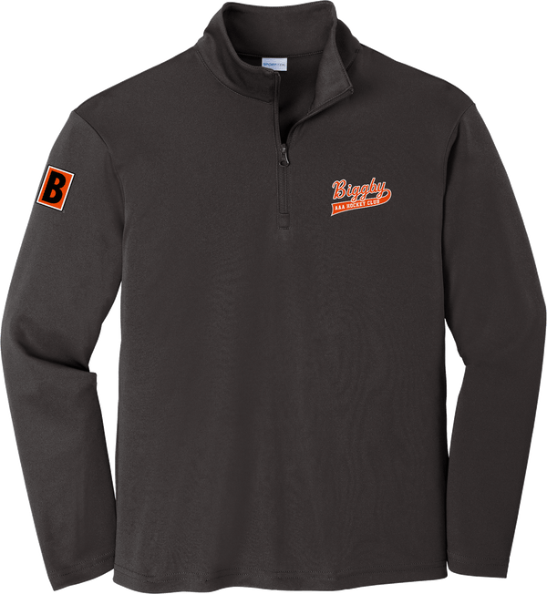 Biggby Coffee AAA Youth PosiCharge Competitor 1/4-Zip Pullover