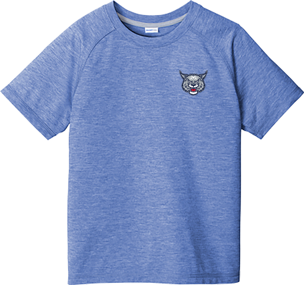 CT Bobcats Youth PosiCharge Tri-Blend Wicking Raglan Tee