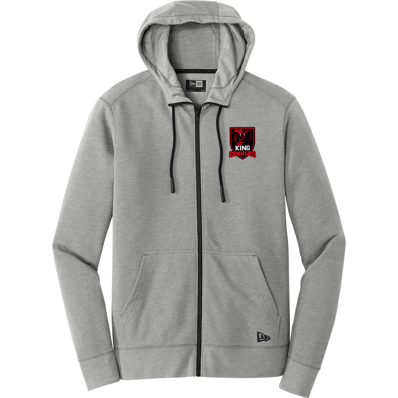 King Cobras New Era Tri-Blend Fleece Full-Zip Hoodie